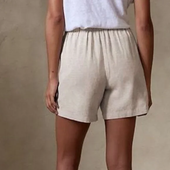 Banana Republic Desert Thyme Linen-Blend Easy Short/NWT/Various sizes - Picture 4 of 16